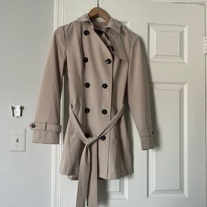 Camel trench coat
